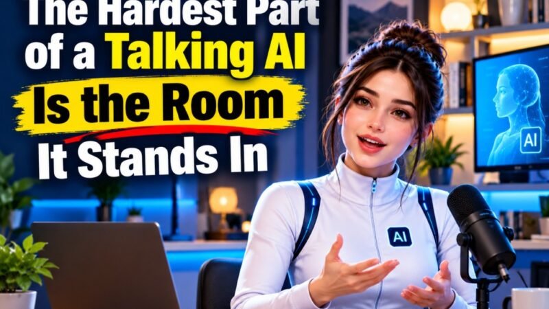 The Hardest Part of a Talking AI Is the Room It Stands In